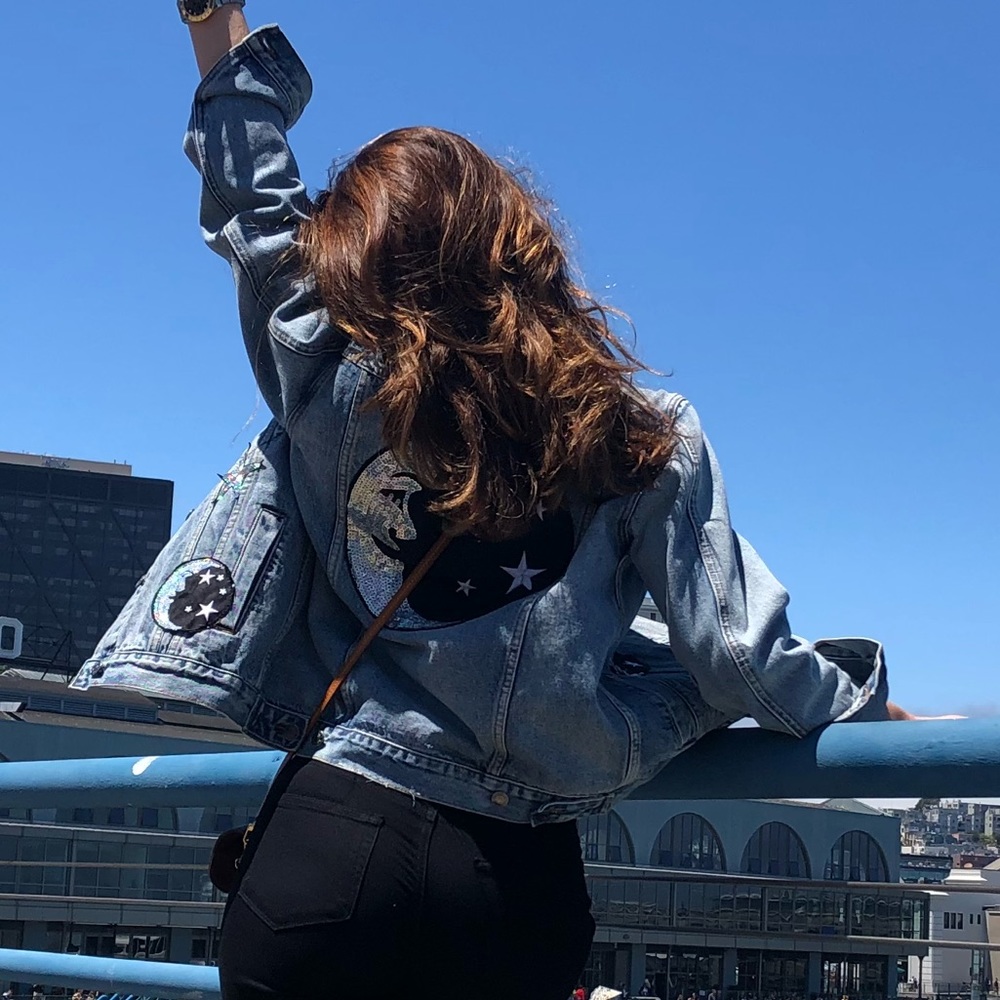 Denim Jacket with embroidery